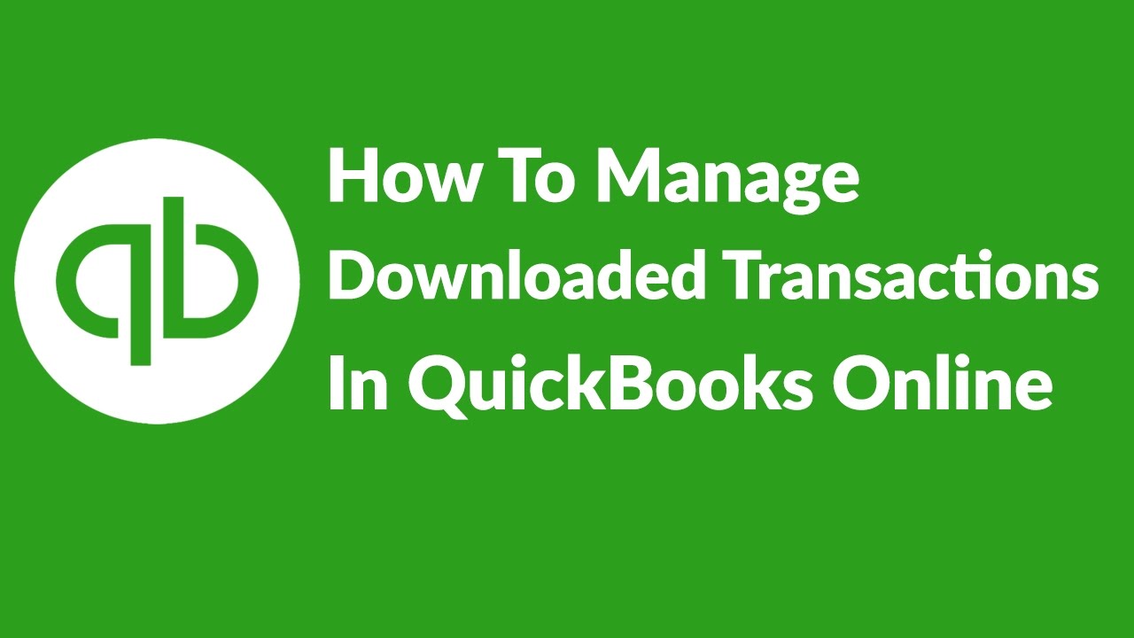 Download Transactions in QuickBooks Online